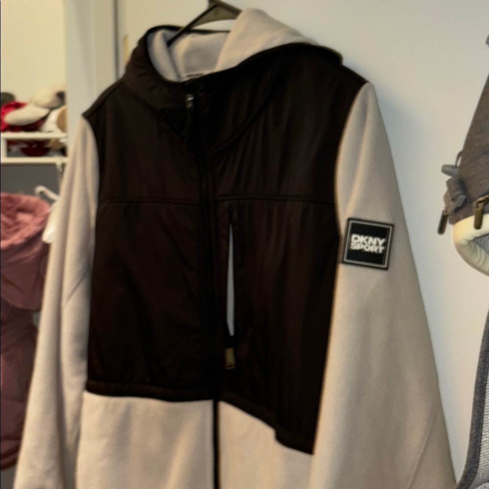 DKNY Sport Black and Cream Jacket